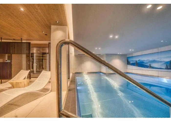 Luxurious 4-room With Pool, Gym, And Parking Megève