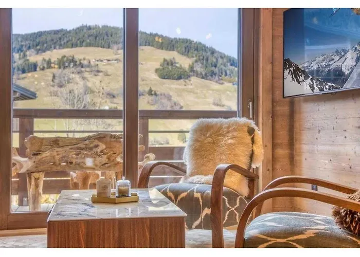 Lejlighed Luxurious 4-room With Pool, Gym, And Parking Megève